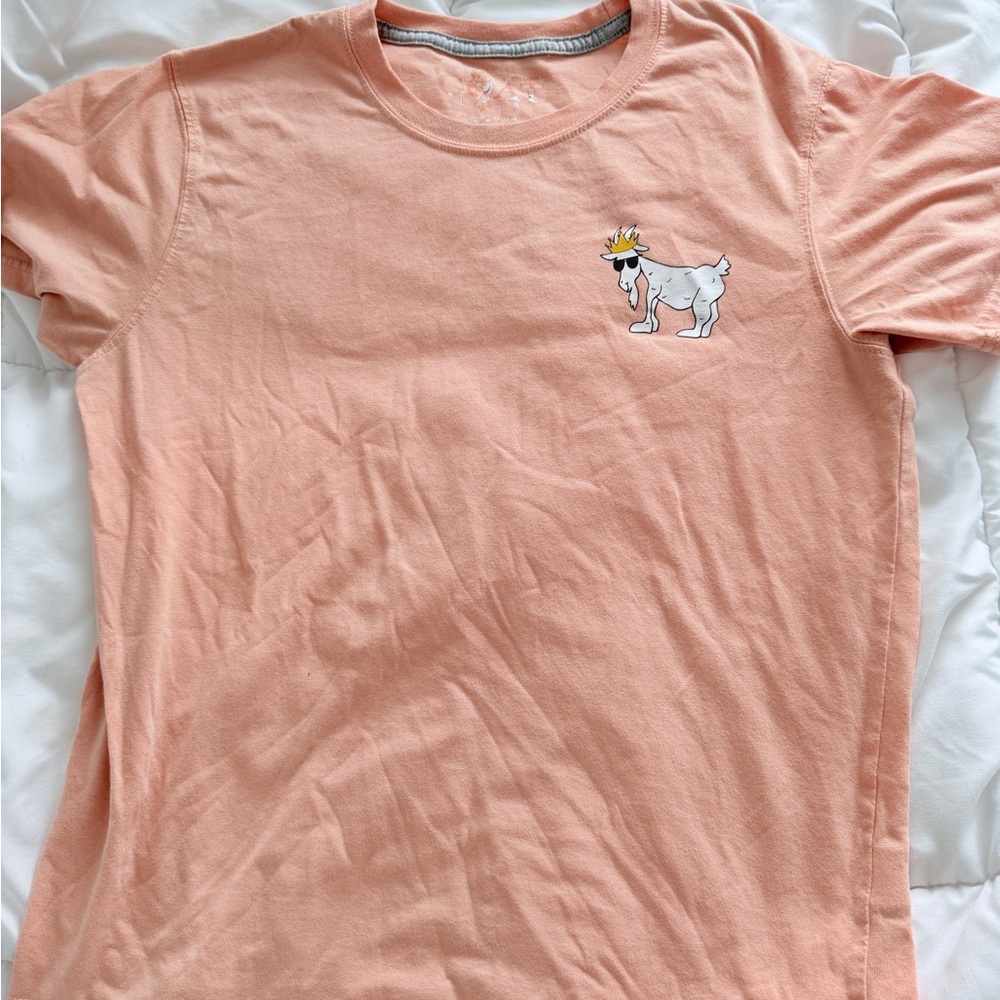 GOAT USA Peach Graphic Tee with Fun Design